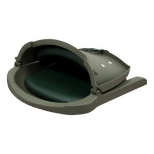 Wise 8WD139 Series Molded Fishing Boat Seat with Marine Grade Cushion Pads, Green Shell, Green Cushion