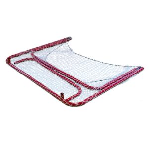 Park & Sun Sports "Street Ice Hockey Goal with Folding Steel Frame and Nylon Bungee Slip Net, 54" W x 44" H x 24" D, Blue