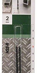 Bosch 2609255002 Metal Drill Bits HSS-R with Diameter 2.0mm