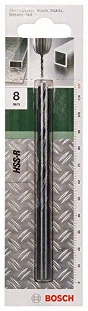 Bosch Accessories 2609255017 Metal Drill Bits HSS-R with Diameter 8.0mm