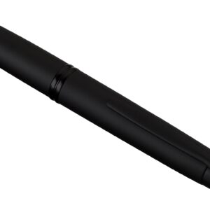 PILOT Vanishing Point Collection Refillable & Retractable Fountain Pen, Matte Black Barrel, Blue Ink, Medium Nib (60581)