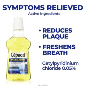 Cepacol Antibacterial Mouthwash, Gold, 48oz (2X24oz)