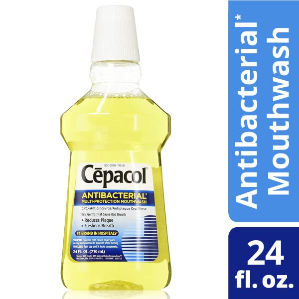 Cepacol Antibacterial Mouthwash, Gold, 48oz (2X24oz)