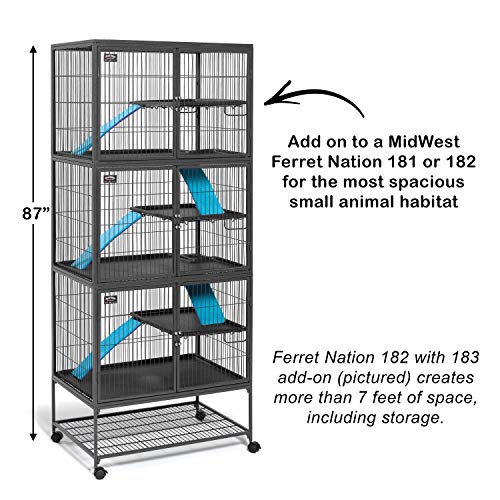 MidWest Homes for Pets 183 Ferret Nation Add-On Unit, 1-Year Manufacturer Warranty