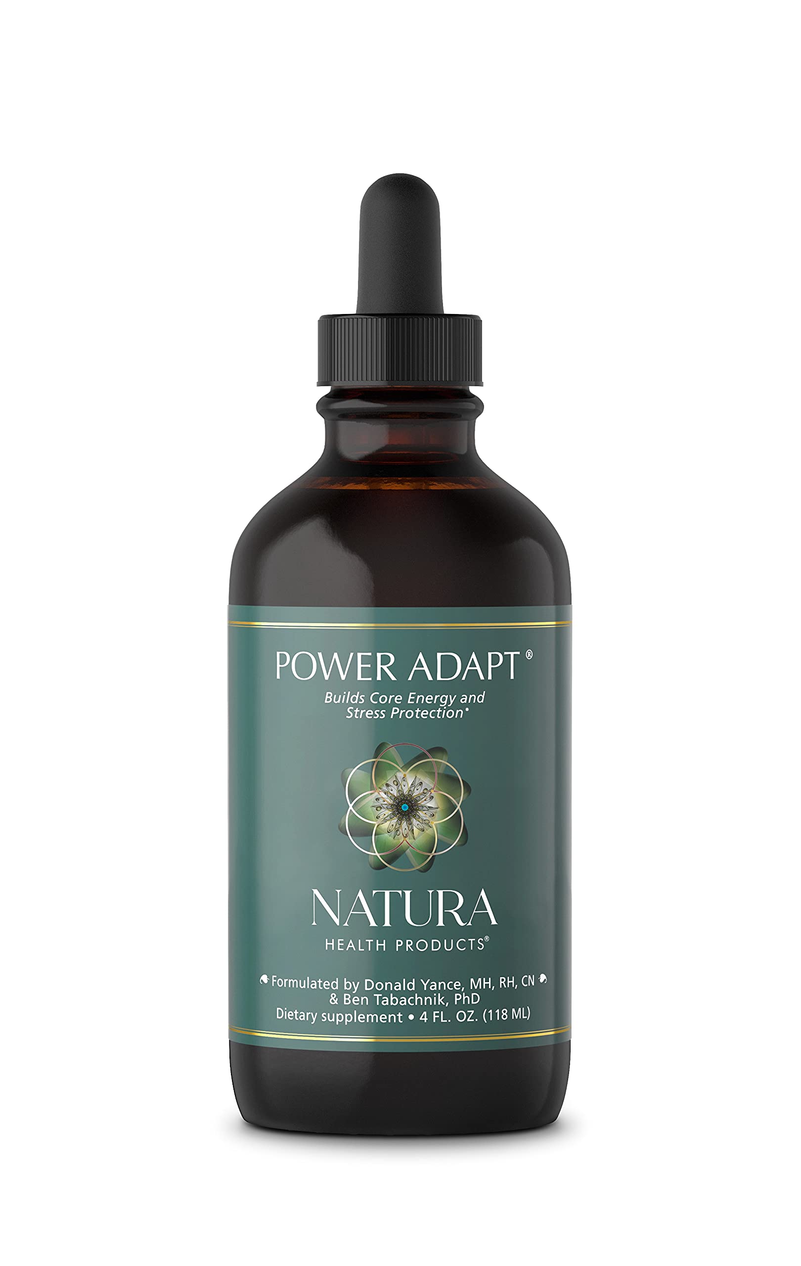 Natura Health Products Power Adapt Supplement - Deep Adrenal and Endocrine Support - Featuring Ashwagandha, Ginseng, Rhodiola Rosea Root Ext. and Cordyceps (4 Fluid oz)