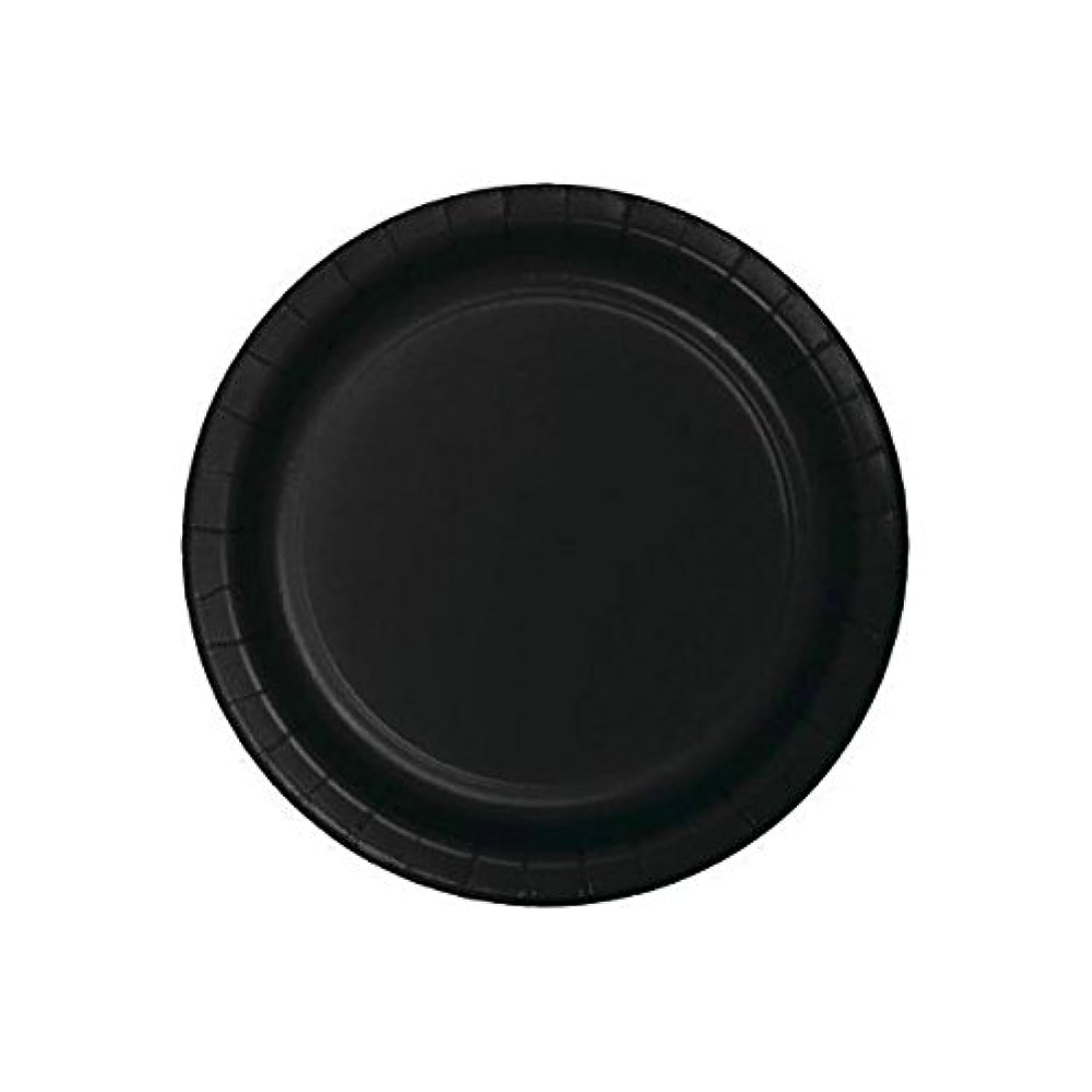 Creative Converting Black Velvet Paper Dinner Plates Party Supplies, Multicolor