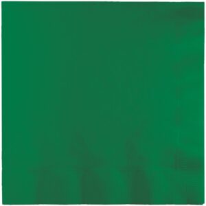 creative converting beverage napkin, one size, emerald green