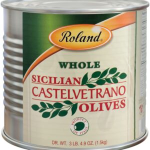 Roland Foods Whole Castelvetrano Olives, Specialty Imported Food, 3 Lb 4.9 Oz Can