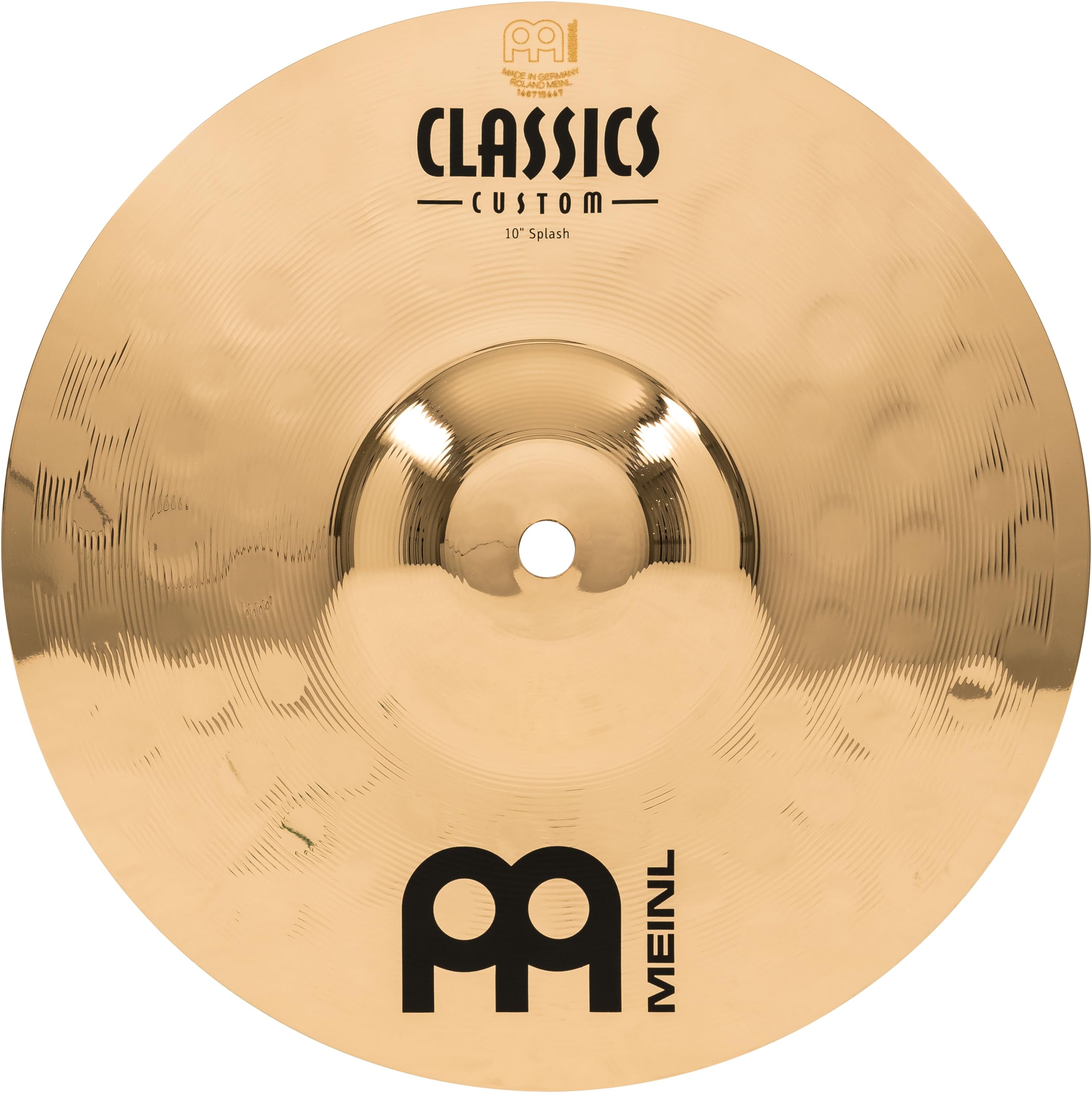 Meinl 10" Splash Cymbal - Classics Custom Brilliant - Made In Germany, 2-YEAR WARRANTY (CC10S-B)