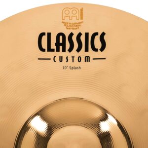 Meinl 10" Splash Cymbal - Classics Custom Brilliant - Made In Germany, 2-YEAR WARRANTY (CC10S-B)