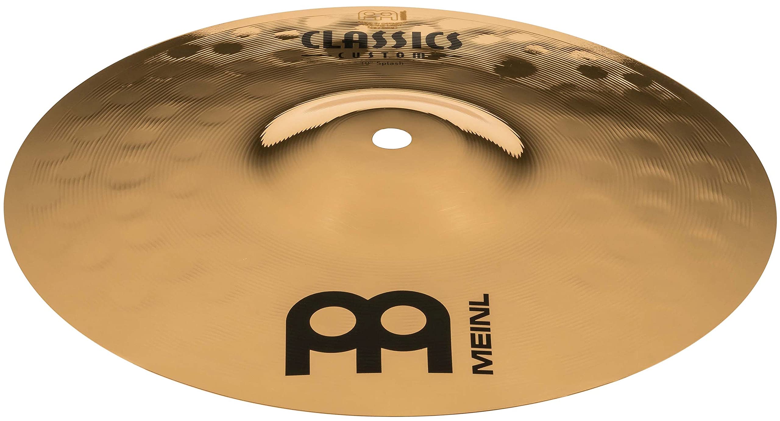 Meinl 10" Splash Cymbal - Classics Custom Brilliant - Made In Germany, 2-YEAR WARRANTY (CC10S-B)