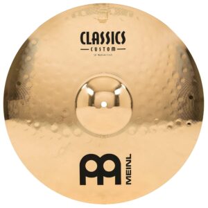 Meinl 18" Medium Crash Cymbal - Classics Custom Brilliant - Made in Germany, 2-YEAR WARRANTY (CC18MC-B)