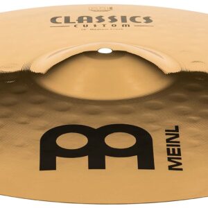 Meinl 18" Medium Crash Cymbal - Classics Custom Brilliant - Made in Germany, 2-YEAR WARRANTY (CC18MC-B)