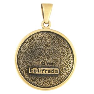 Moonlight Mysteries Bronze Ezili Freda Voodoo Loa Veve Symbol Pendant Necklace