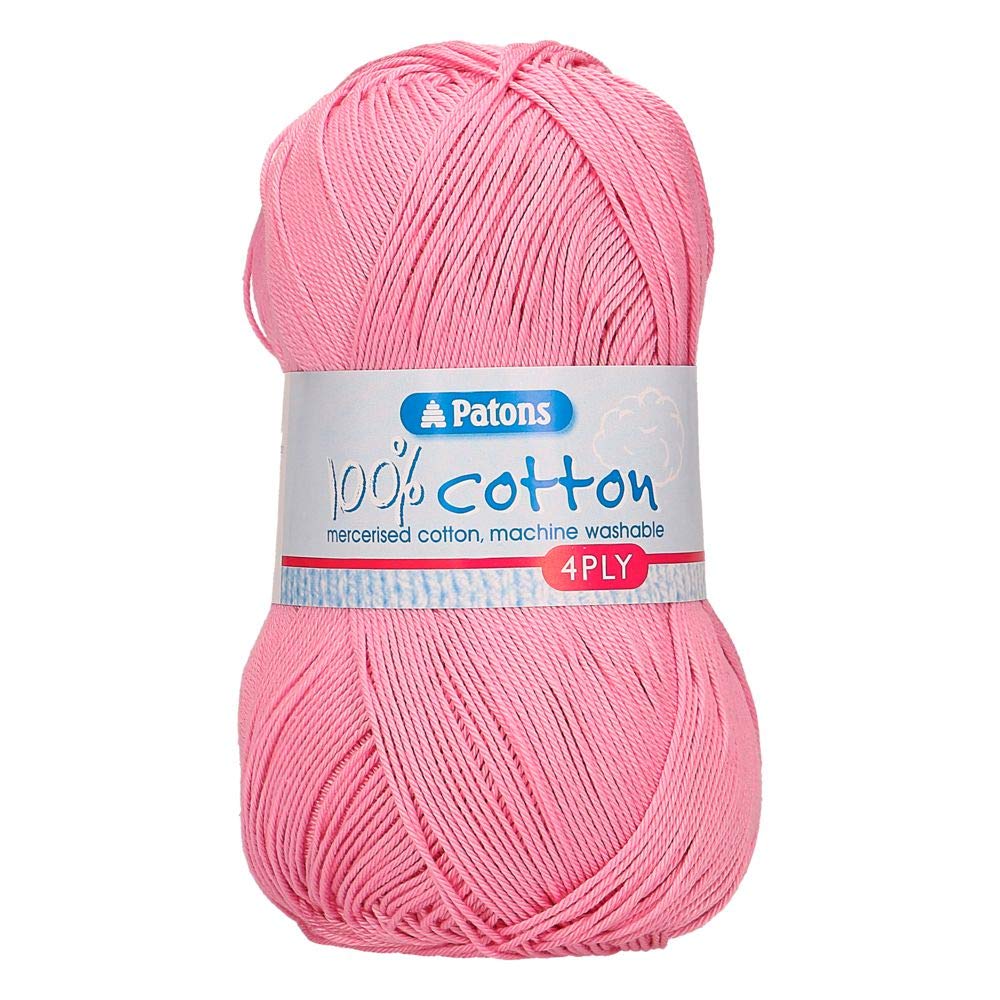 Patons Cotton 4ply Knitting Yarn, One Size, Candy