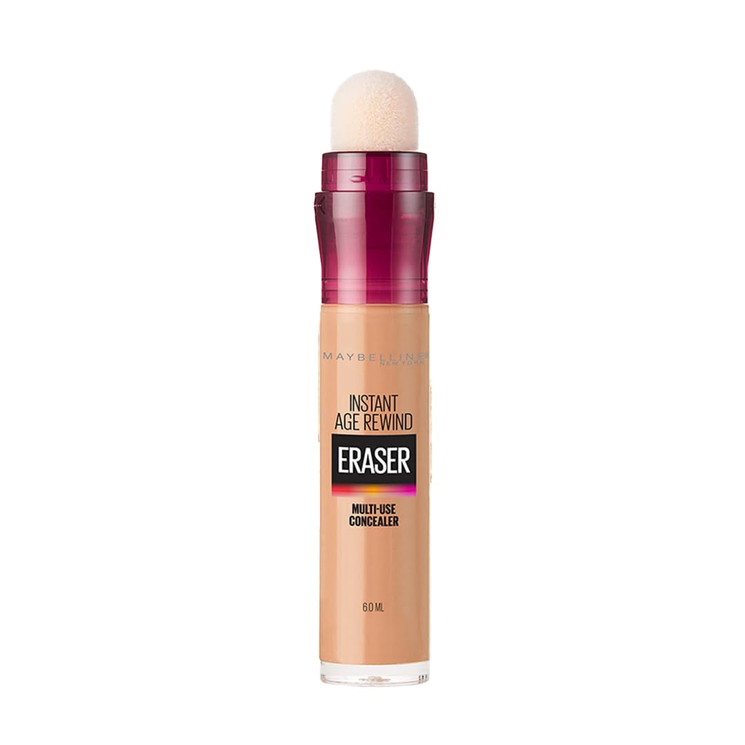 Maybelline Instant Age Rewind Eraser Dark Circles Treatment Multi-Use Concealer, 130, 1 Count (Packaging May Vary)