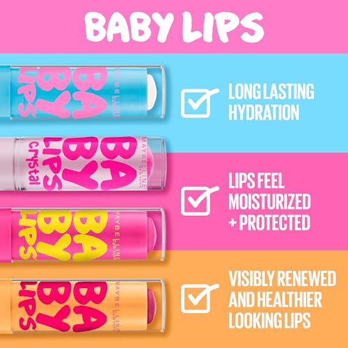 Maybelline New York Baby Lips Moisturizing Lip Balm, Cherry Me, 0.15 oz.