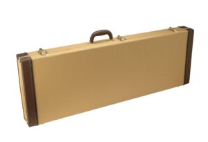 on-stage gce6000t electric guitar hard case, tweed