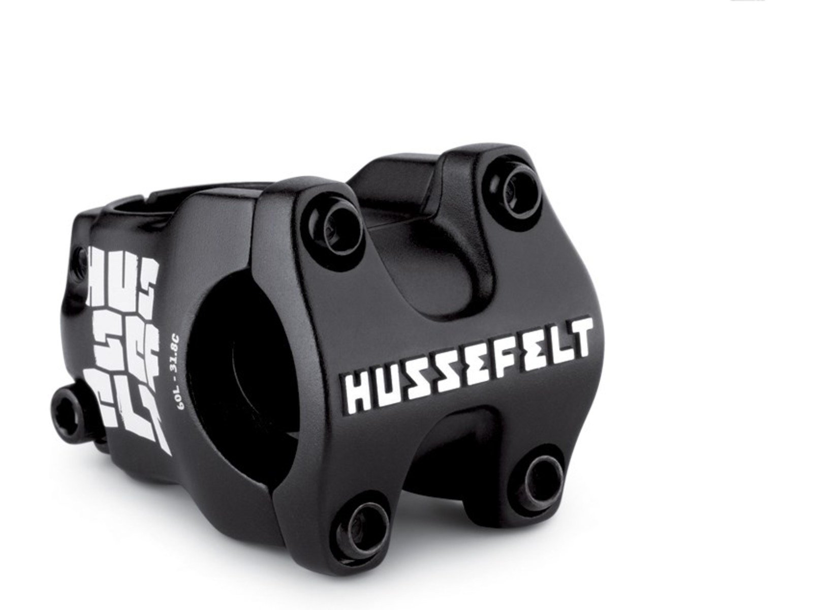 TruVativ Hussefelt Stem - 60mm, 31.8 Clamp, +/-0, 1 1/8", Aluminum, Black