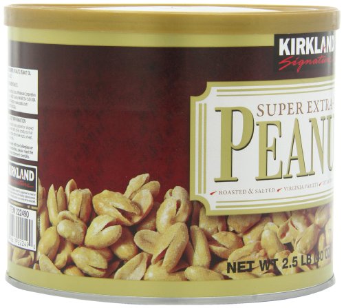 Kirkland Signature Super XL VA Peanuts, 40 Ounce, Light Brown