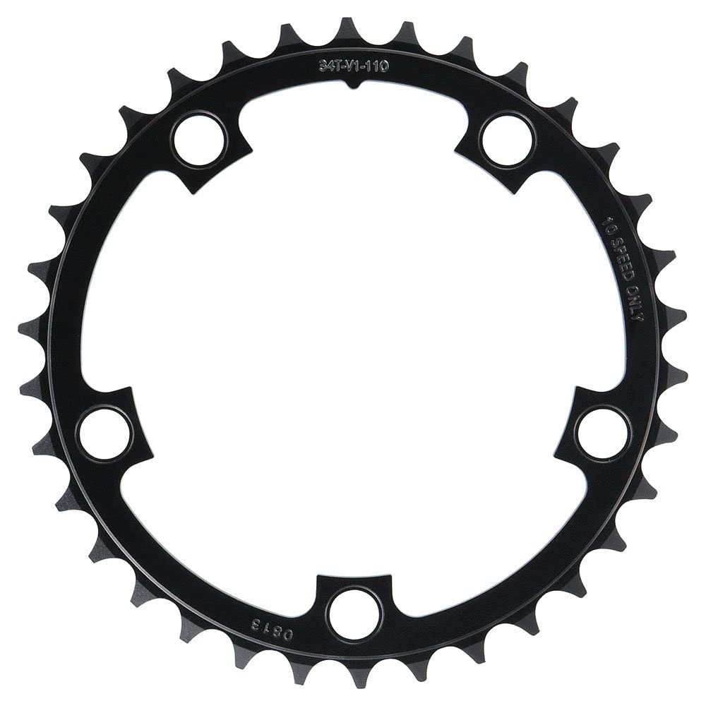 SRAM Red/Force/Rival/Apex 34T 10-Speed 110mm Black Chainring, Use with 50T