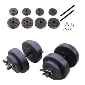 Cap Barbell 40-Pounds Cement Dumbbell Set (Black)