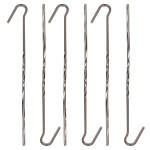 stansport 821 stansport 7.5" steel skewer tent stakes - 6 pack, multicolored, one size