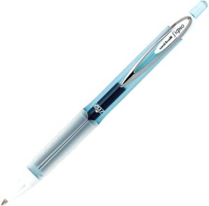 uni-ball gel pen, refillable, .7mm, medium, upc, light blue (1754848)