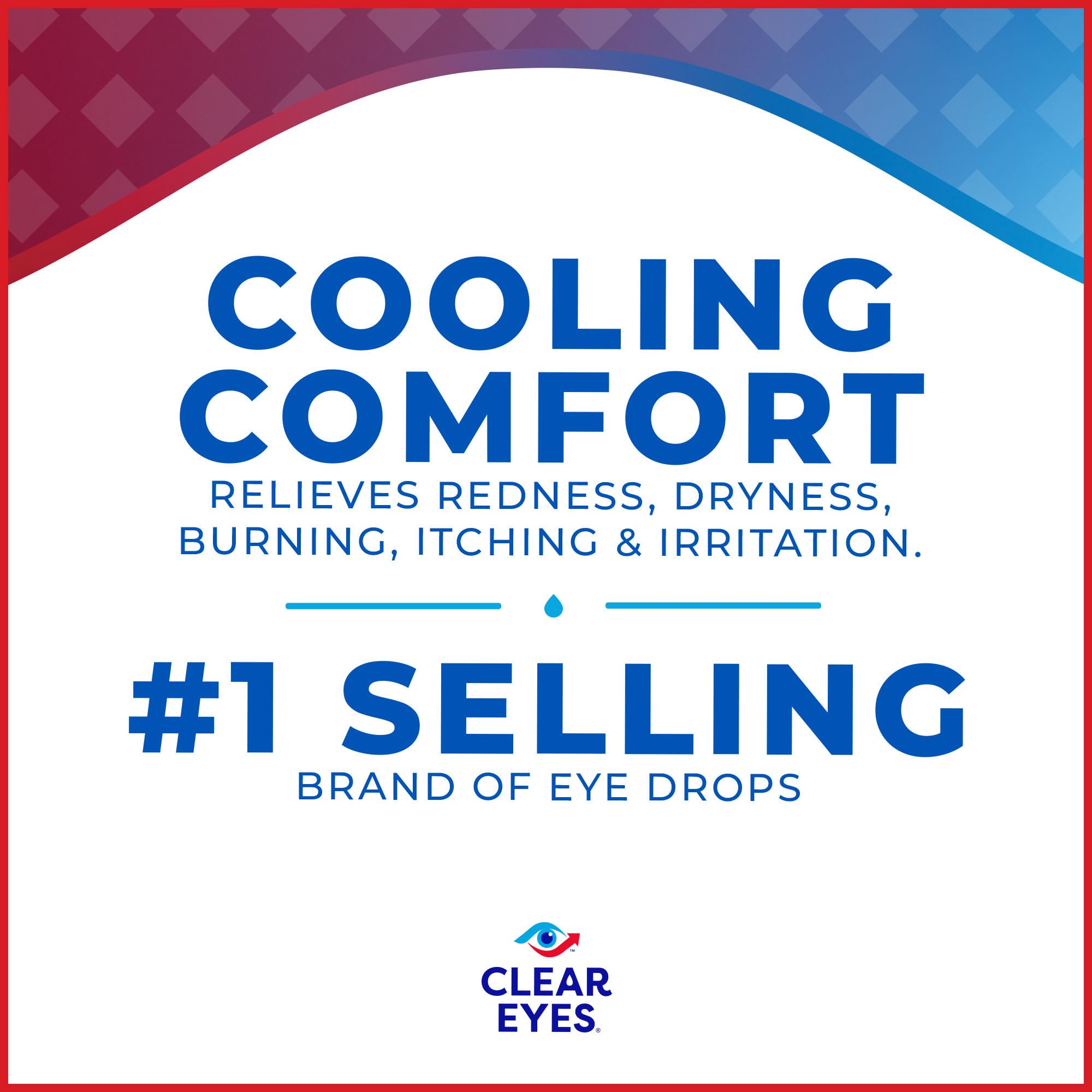 Clear Eyes Cooling Comfort Relief Eye Drops, 0.5 Fl Oz