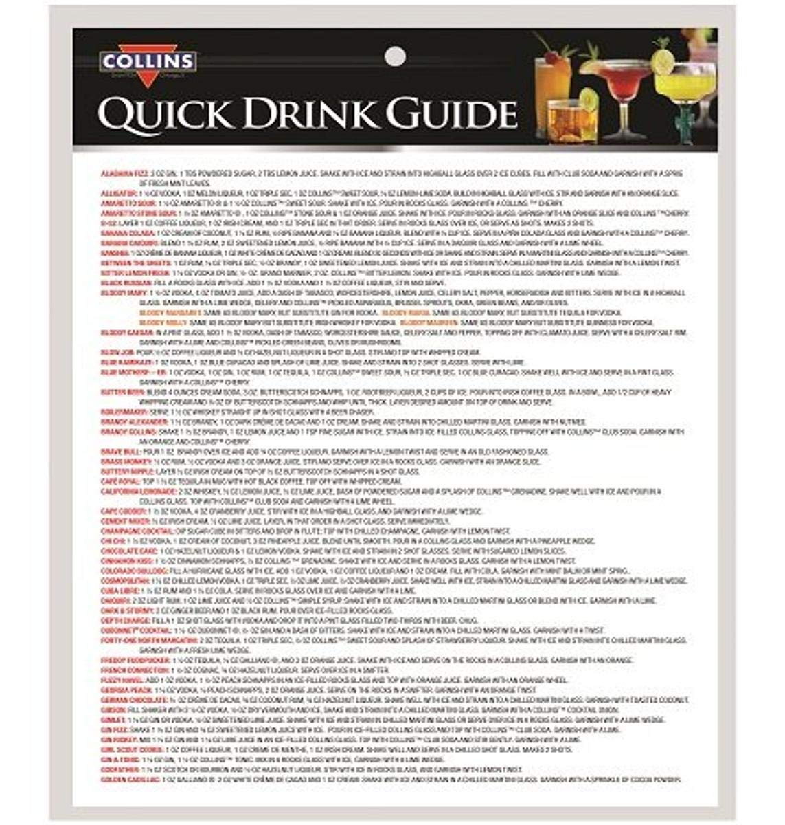 Collins Accessories Quick Drink Guide, Brown