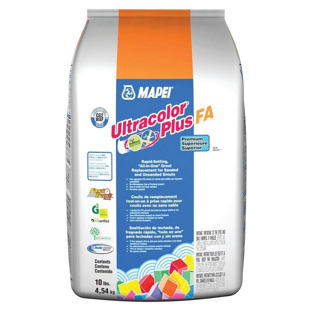 Mapei Ultracolor Plus FA Rapid-Setting Grout 10 lb Bag (Warm Gray)