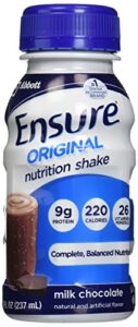 ensure complete balanced nutrition creamy milk chocolate shake 6 pk - 8 oz (pack of 4)