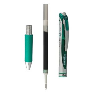 Pentel Refill Ink for BL57/BL77 EnerGel Liquid Gel Pen, 0.7mm, Metal Tip, Green Ink, Box of 12 (LR7-D-12)