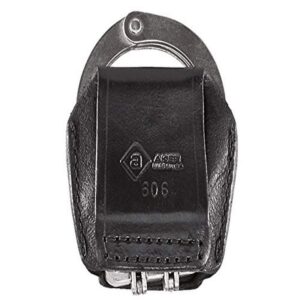 aker leather aker - 606 slim open hinged handcuff case, basketweave