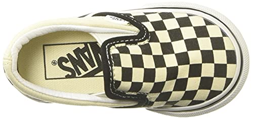 Vans Unisex CLASSIC SLIP-ON Sneakers, Black/White Checkerboard/White, 5 M US Toddler