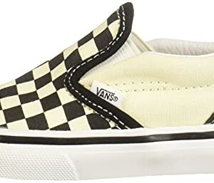 Vans Unisex CLASSIC SLIP-ON Sneakers, Black/White Checkerboard/White, 5 M US Toddler