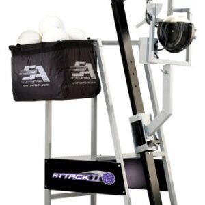 Attack II Volleyball Machine, a Professional Training Tool (Womens Programs) for Serve Receive, Defensive, Blocking and Attacking Drills