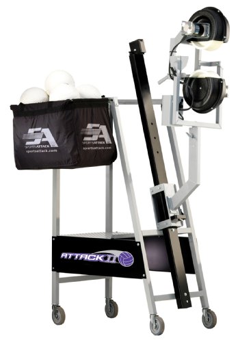 Attack II Volleyball Machine, a Professional Training Tool (Womens Programs) for Serve Receive, Defensive, Blocking and Attacking Drills