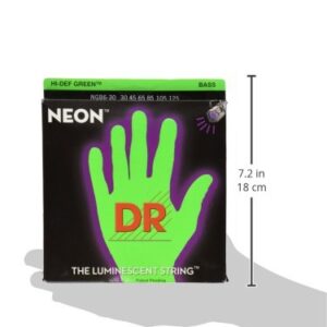 DR Strings HI-DEF NEON Bass Guitar Strings (NGB6-30)