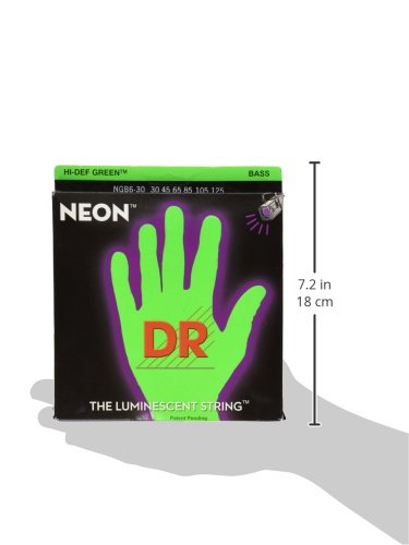 DR Strings HI-DEF NEON Bass Guitar Strings (NGB6-30)