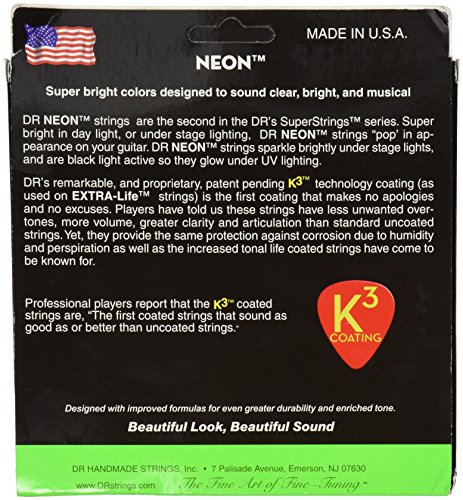 DR Strings HI-DEF NEON Bass Guitar Strings (NGB6-30)