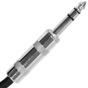 Seismic Audio - SATRXL-M3 - Blue 3' XLR Male to 1/4" TRS Patch Cable