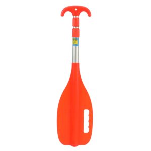 seachoice emergency multi-purpose telescoping boat hook and paddle, orange, 26” to 72”