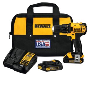 dewalt dcd780c2 20v li-ion compact drill/driver kit, full size