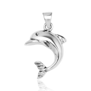 mimi 925 sterling silver dolphin charm pendant