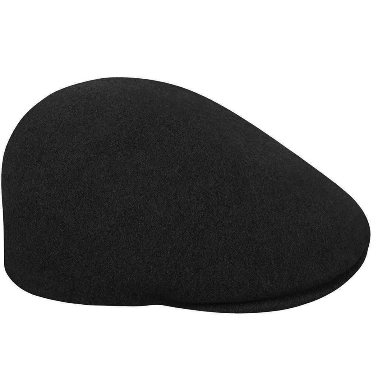 Kangol 507 Seamless Wool Hat, Flat Cap for Women and Men, Black, Large