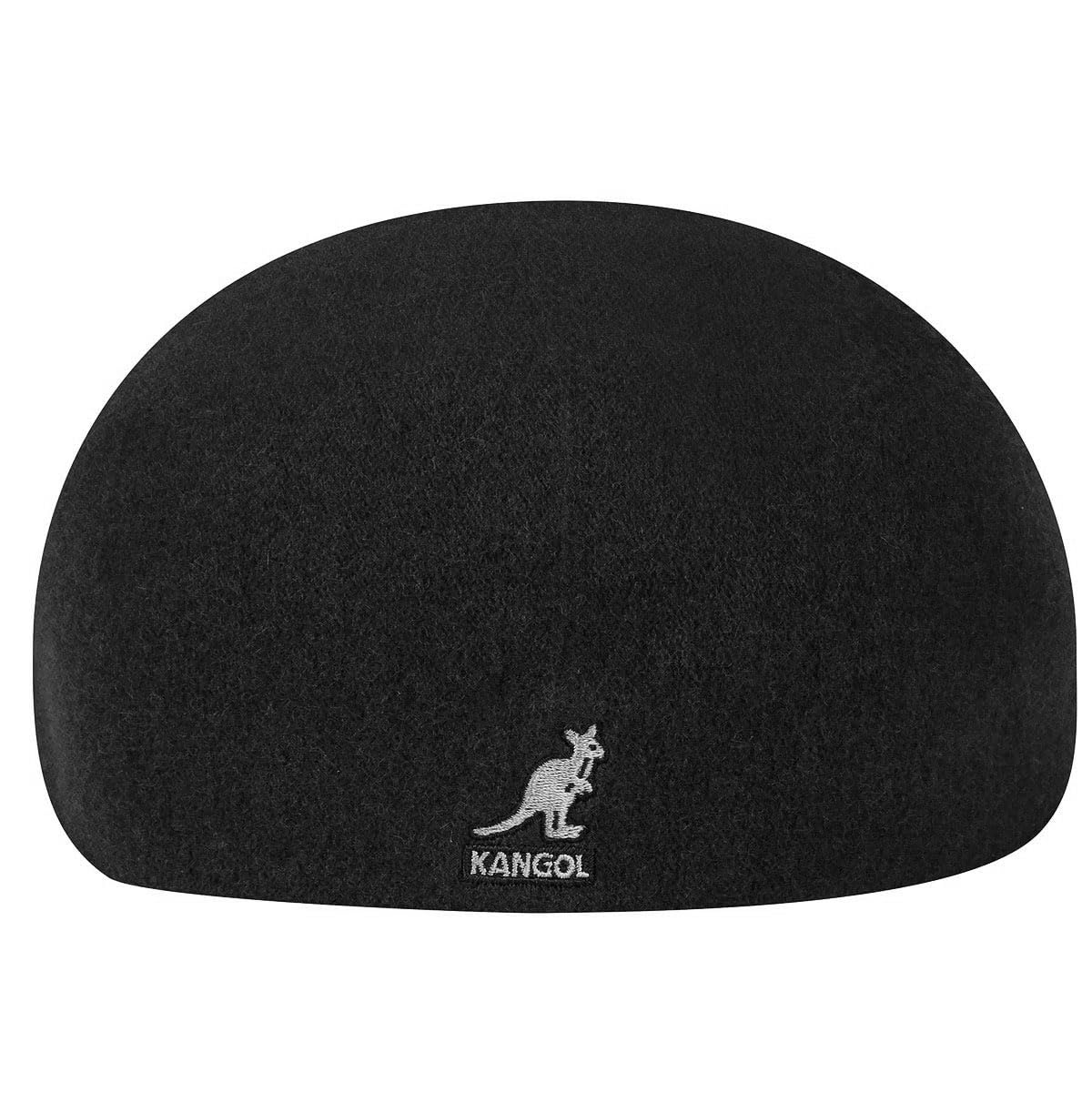 Kangol 507 Seamless Wool Hat, Flat Cap for Women and Men, Black, Large