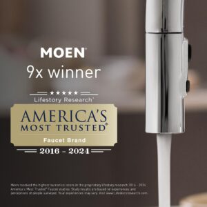 Moen Velocity Eco-Performance Brushed Nickel Two-Function Rainshower 8-Inch Shower Head with Immersion Technology, S6320EPBN