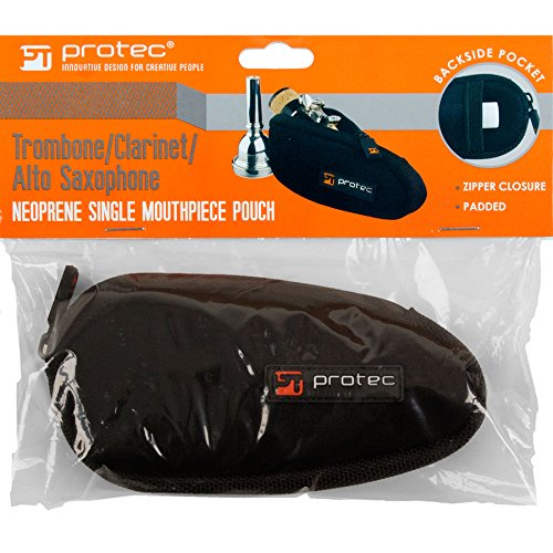 Protec Neoprene Trombone/Alto Saxophone Mouthpiece Pouch, Black (N264)