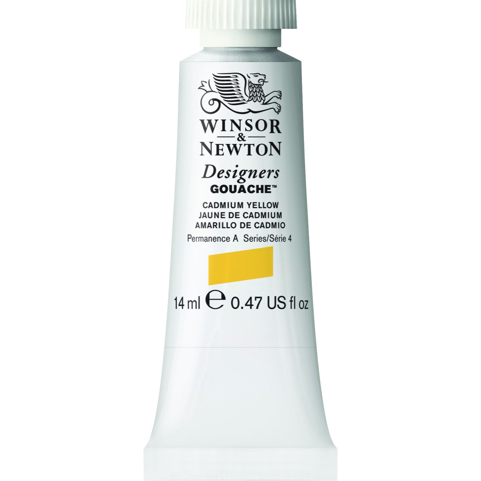 Winsor & Newton Designer's Gouache, 14 ml (0.47oz) tube, Cadmium Yellow